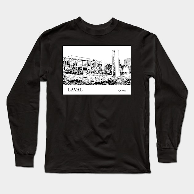 Laval - Québec Long Sleeve T-Shirt by Lakeric